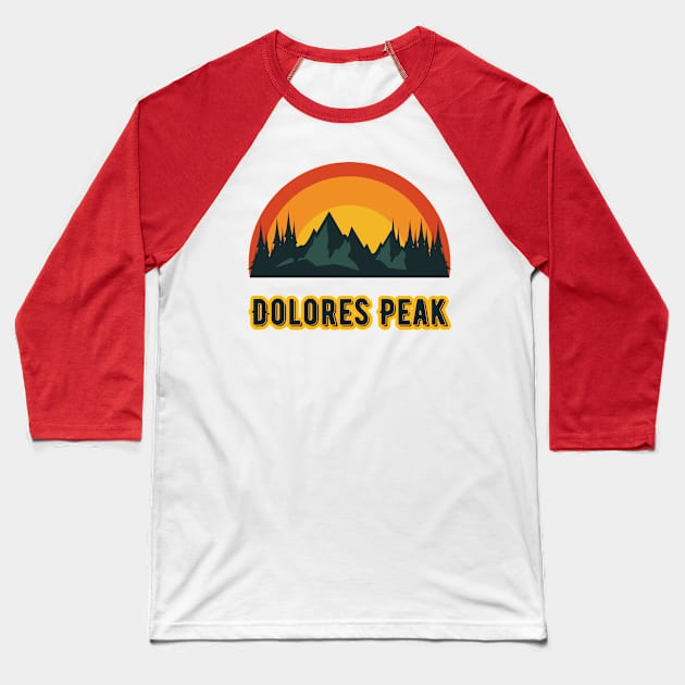 Dolores Peak Baseball T-Shirt by Canada Cities